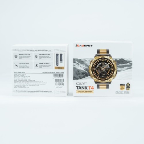 Смарт-годинник KOSPET TANK T4SE GOLD (6978602500621)