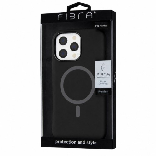 Чохол до мобільного телефона BeCover FIBRA Silicone OmniMag Apple iPhone 16 Pro Max Black (716232)