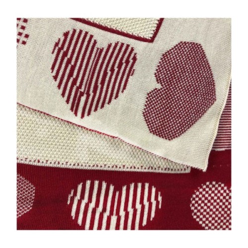 Плед Прованс в'язаний Серця 100х150 см (4823093436794)