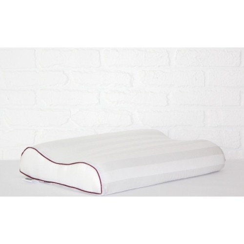 Подушка MirSon ортопедична 6003 Noble stripe Royal Pearl 58х40х10.5 (2200003260724)