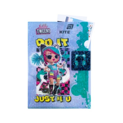 Папка - куточок Kite із клапаном A4 LOL (LO25-248)