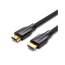 Кабель мультимедійний HDMI M to HDMI M 1.0m 8K60Hz cotton braided black Vention (AAUBF)