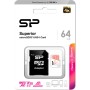 Карта пам'яті Silicon Power 64GB microSDXC class 10 UHS-I U3 V30 A1 Superior (SP064GBSTXDV3V20SP)