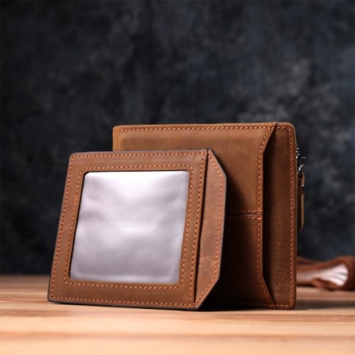 Гаманець Vintage З натуральної шкіри Коричневий (22856)