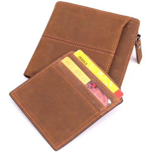 Гаманець Vintage З натуральної шкіри Коричневий (22856)