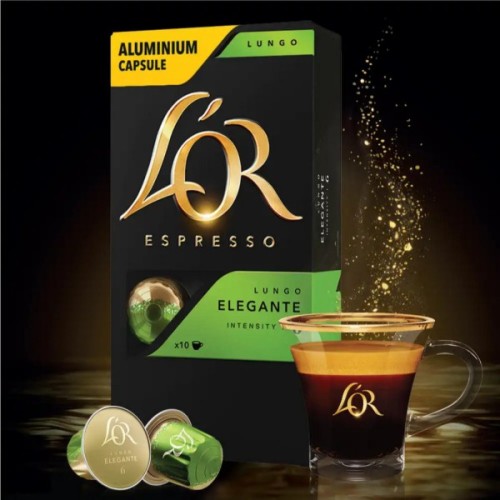 Кава L'OR Lungo Elegante 100% Арабіка в капсулах 10 шт (8711000360552)