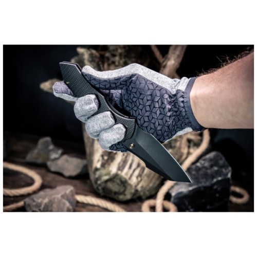 Ніж Weknife High-Fin XL, Darkwash, чорний титан (WE24010-1)