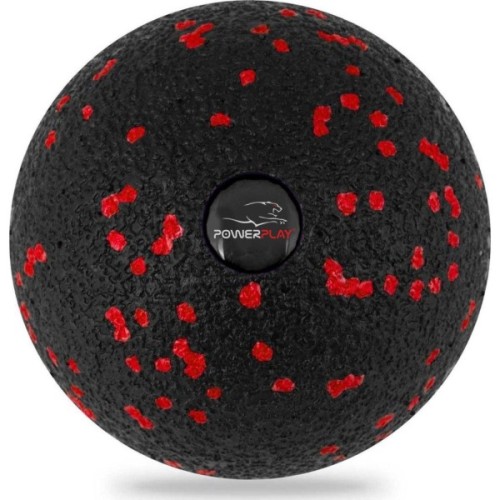 Масажний м'яч PowerPlay PP-4350 Epp Massage Ball (d8) Чорно/Червоний (PP-4350_Red_d8)