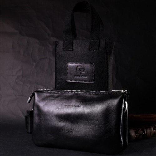 Сумка Grande Pelle З натуральної шкіри Чорна (11657)