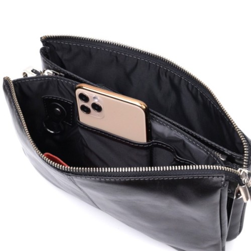 Сумка Grande Pelle З натуральної шкіри Чорна (11657)