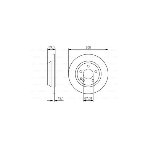 Гальмівний диск Bosch 0 986 479 D12