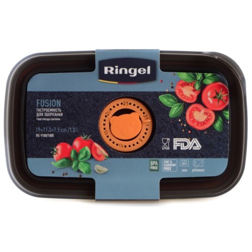 Харчовий контейнер Ringel Fusion прямокутний нержавіюча сталь 1000 мл (RG-9100/1000)
