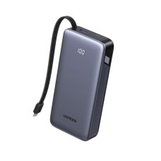 Батарея універсальна Ugreen 20000mAh 45W with Built-in Cable (PB536 55988B)