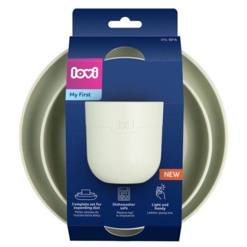 Набір дитячого посуду Lovi з кружкою Pistachio (21/533_gre)