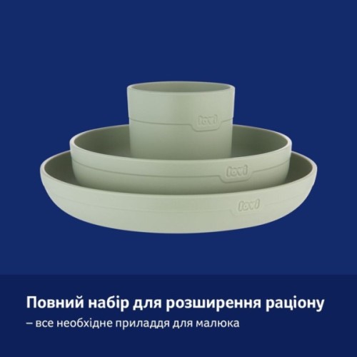 Набір дитячого посуду Lovi з кружкою Pistachio (21/533_gre)