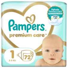Підгузки Pampers Premium Care Розмір 1 (2-5 кг) 72 шт (8006540858073)