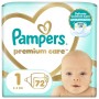 Підгузки Pampers Premium Care Розмір 1 (2-5 кг) 72 шт (8006540858073)