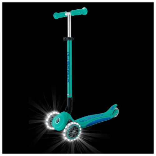 Самокат Globber серії Elite Lights смарагдово-зелений Колеса з підсвічуванням (439-607-3)