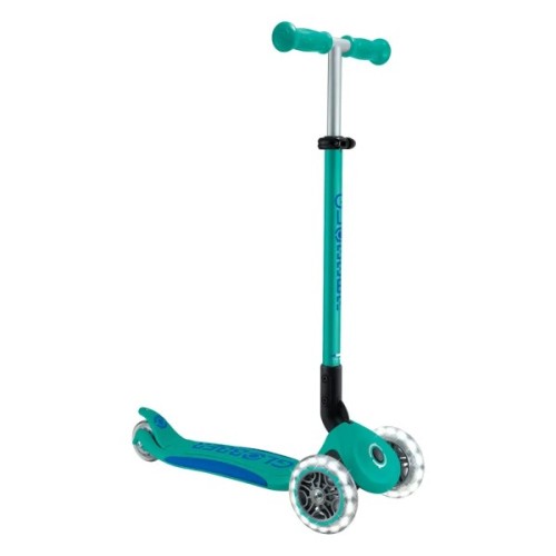 Самокат Globber серії Elite Lights смарагдово-зелений Колеса з підсвічуванням (439-607-3)