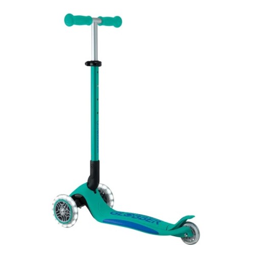 Самокат Globber серії Elite Lights смарагдово-зелений Колеса з підсвічуванням (439-607-3)