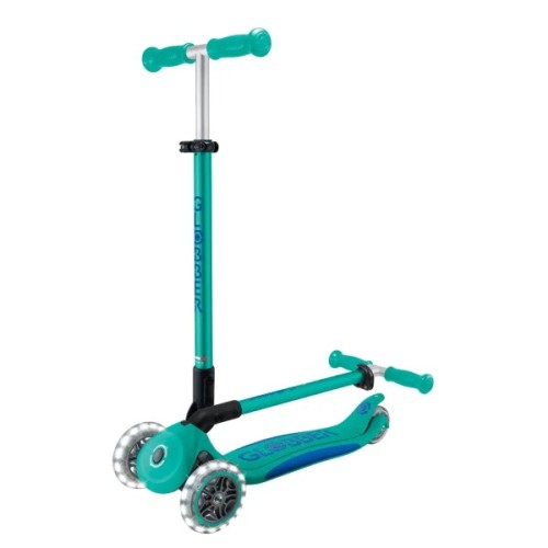Самокат Globber серії Elite Lights смарагдово-зелений Колеса з підсвічуванням (439-607-3)