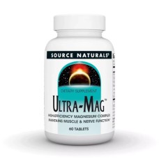 Мінерали Source Naturals Ультра Магній та Вітамін В6, Ultra-Mag, 60 таблеток (SNS-00802)