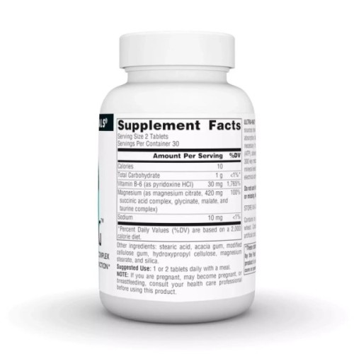 Мінерали Source Naturals Ультра Магній та Вітамін В6, Ultra-Mag, 60 таблеток (SNS-00802)