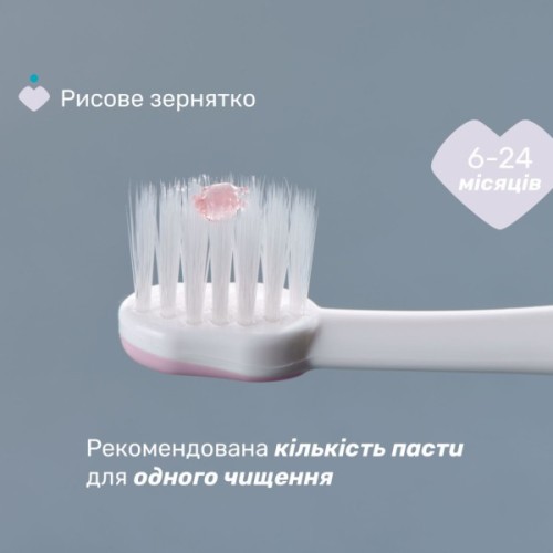 Дитяча зубна щітка Chicco для перших зубів, 6-36 міс. рожева (8058664174683) (12081.00)