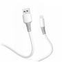 Дата кабель USB 2.0 AM to Lightning 1.0m 3A liquid silicone white ColorWay (CW-CBUL093-WT)