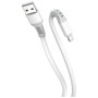 Дата кабель USB 2.0 AM to Lightning 1.0m 3A liquid silicone white ColorWay (CW-CBUL093-WT)