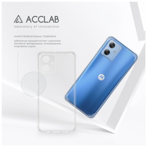 Чохол до мобільного телефона ACCLAB ShockProof Motorola Moto G54 Transparent (1283126587979)