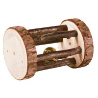 Іграшка для гризунів Trixie Дерев'яний ролик з дзвіночком 5 х 7 см (4011905616544)