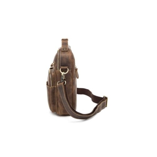 Сумка Vintage Crazy horse Коричнева (14692)