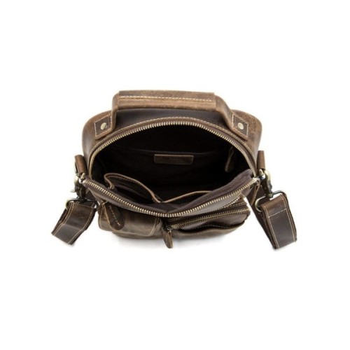 Сумка Vintage Crazy horse Коричнева (14692)