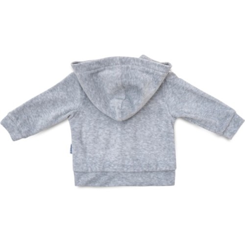 Кофта дитяча Miniworld велюрова на блискавці (16057-68B-gray)