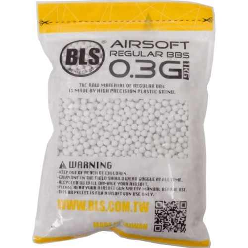 Страйкбольні кульки BLS Precision White 6 мм 0,3 г 1 кг (1928.00.07)