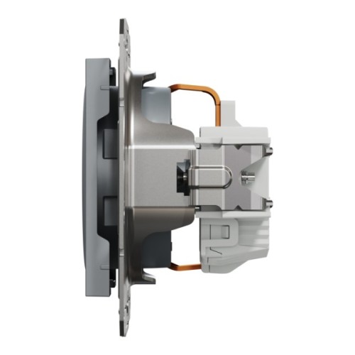 Розетка Schneider Electric ASFORA сталь (EPH2900162)