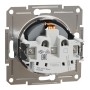 Розетка Schneider Electric ASFORA сталь (EPH2900162)