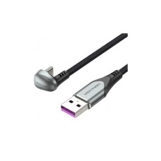 Дата кабель USB 2.0 AM to USB-C 1.5m 66W 180° U-Shaped aluminum alloy Vention (COHHG)
