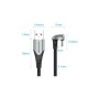 Дата кабель USB 2.0 AM to USB-C 1.5m 66W 180° U-Shaped aluminum alloy Vention (COHHG)