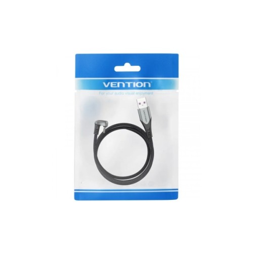 Дата кабель USB 2.0 AM to USB-C 1.5m 66W 180° U-Shaped aluminum alloy Vention (COHHG)