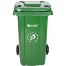 Контейнер для сміття Домівка 100L-A Зелений 100 л (000033130)