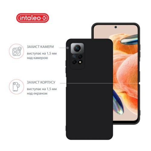 Чохол до мобільного телефона Intaleo Silicone Xiaomi Redmi Note 12 Pro 4G Black (1283126601033)