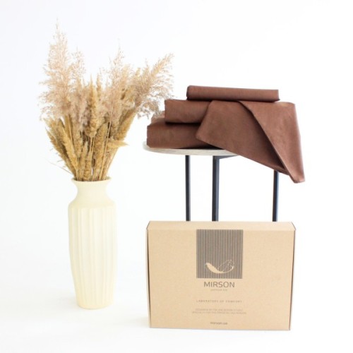 Постільна білизна MirSon Ranforce Elite 19-1217 Chocolate perla 143х210х2 (2200004681801)