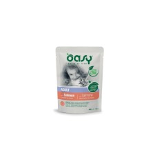Вологий корм для кішок OASY Adult з лососем 85 г (8053017343723)