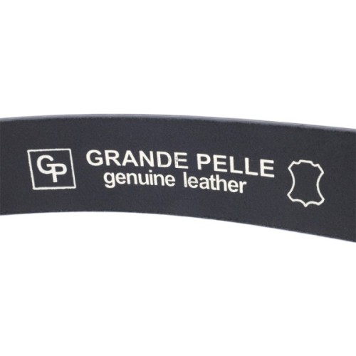 Ремінь Grande Pelle Шкіряний Чорний (11690)
