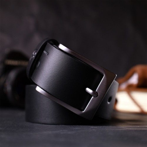 Ремінь Grande Pelle Шкіряний Чорний (11690)