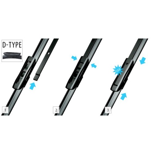 Щітка склоочисника OXIMO 600+500 мм (WD400600)