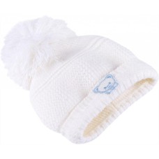 Шапка дитяча Luvena Fortuna тепла для дівчаток з помпоном (G8528 F)