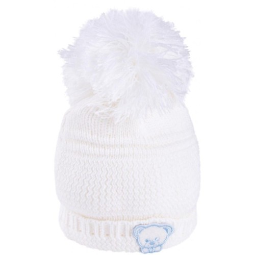 Шапка дитяча Luvena Fortuna тепла для дівчаток з помпоном (G8528 F)